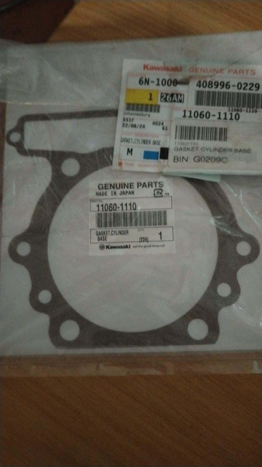 Kawasaki KLR650 Cylinder Base Gasket