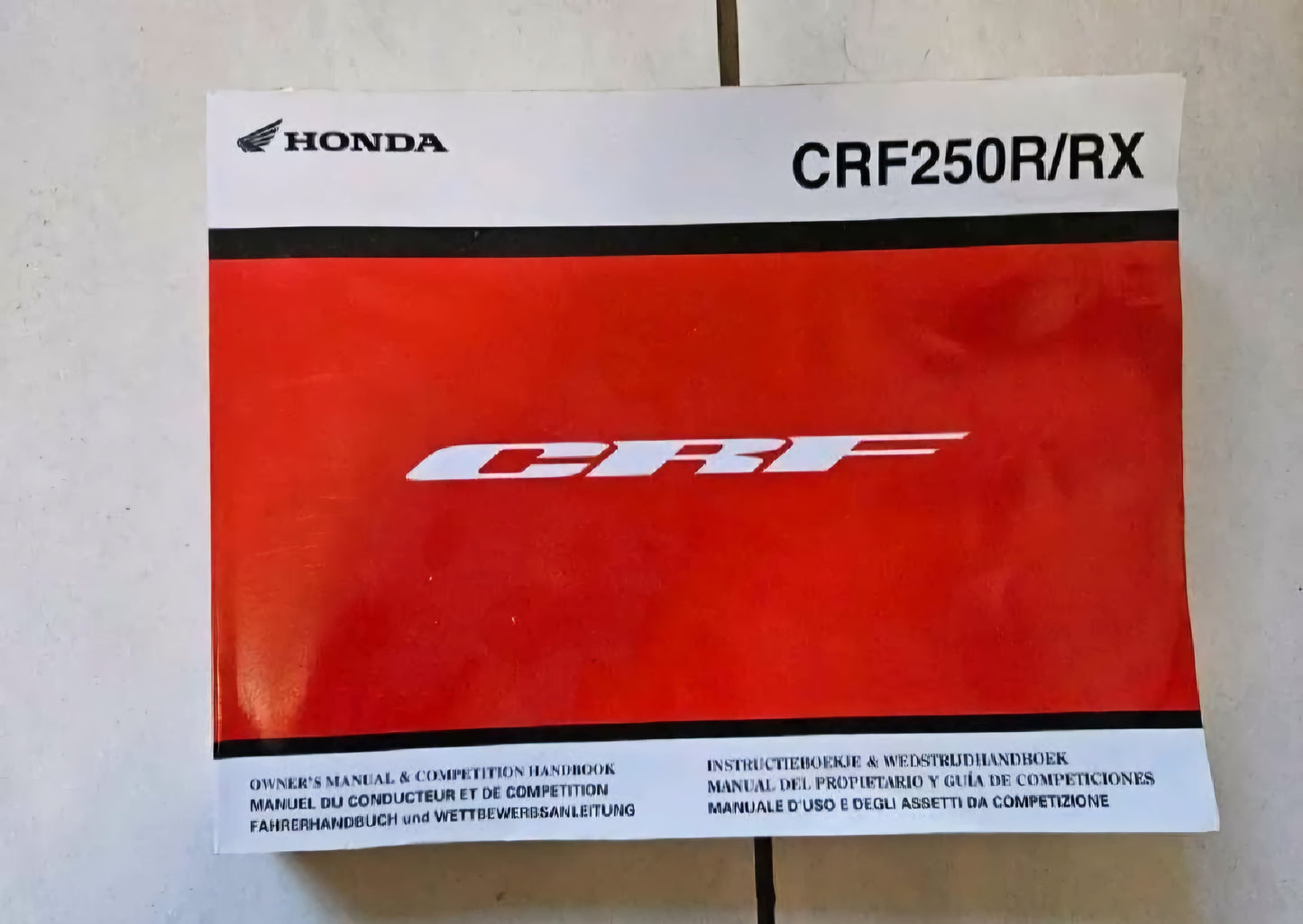 Honda CRF250R CRF450RX Service Manual