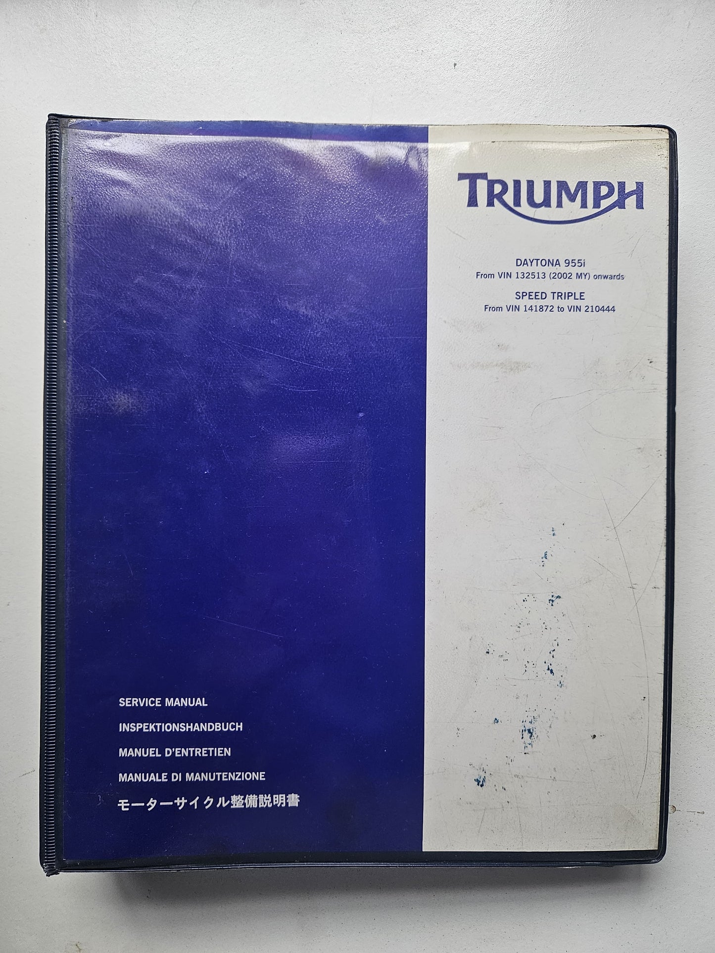 Triumph Daytona 955i Speed Triple Service Manual