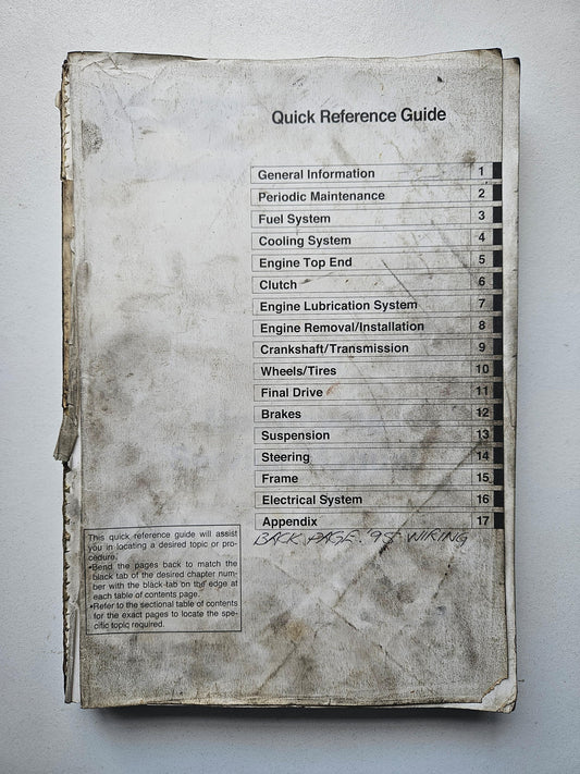 Kawasaki KLR650 Service Manual