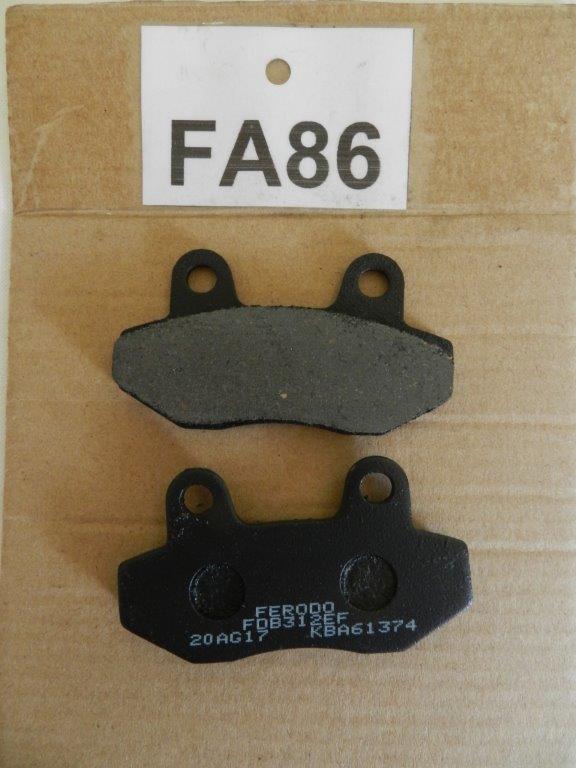 Honda MBX50 NSR50 NSR80 Hyosung GT125 GT250 GT650 Front Brake Pads - Montclair Motorcycles Online