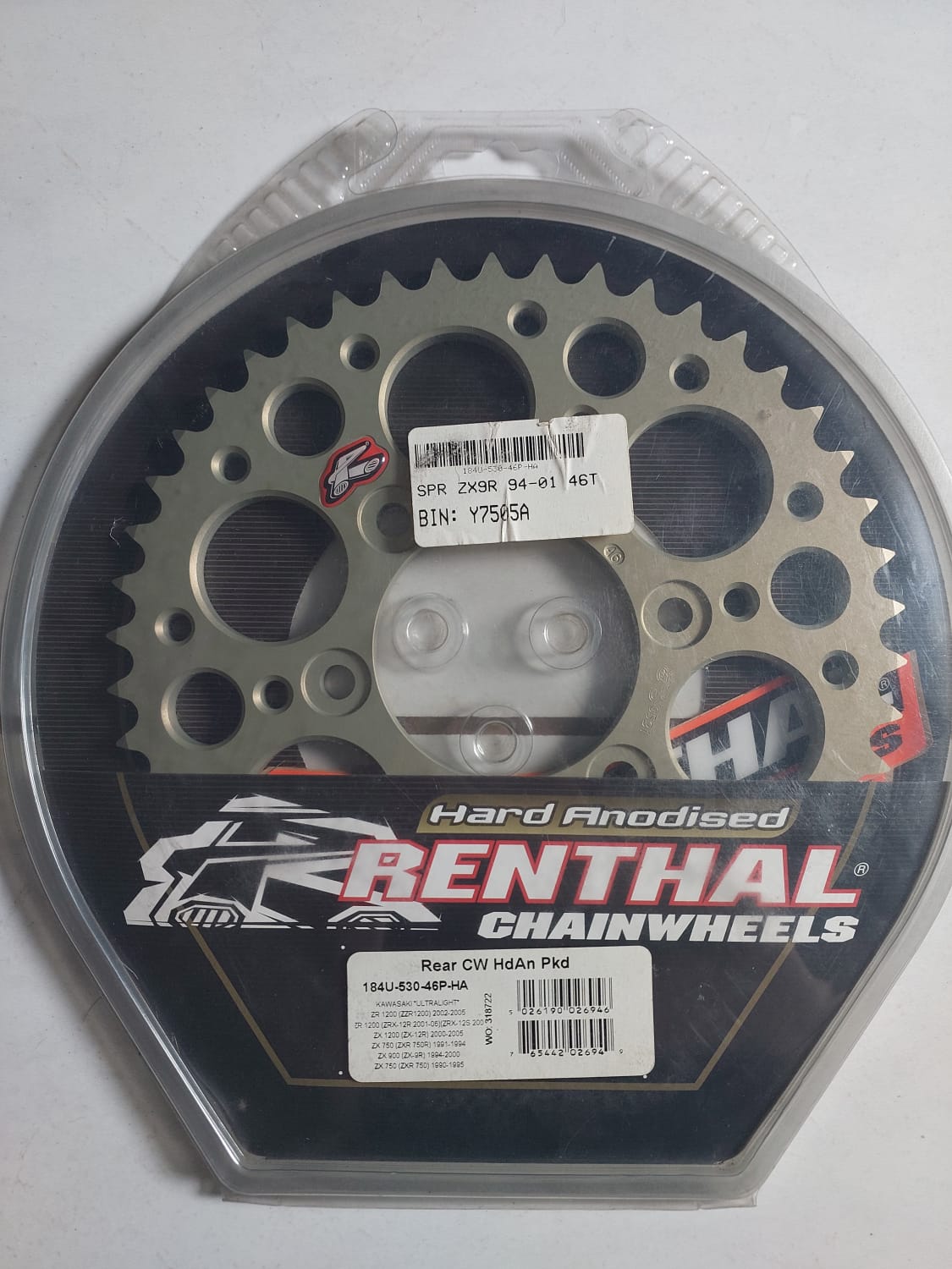 Kawasaki ZR1200 ZX1200 ZX750 ZX900 ZX750 Renthal Rear Sprocket