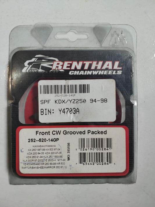 Kawasaki KX250/500 KDX200/220/250 KLX250/300R Yamaha YZ250D-K WR250/500 YZ400 Renthal Front Sprocket