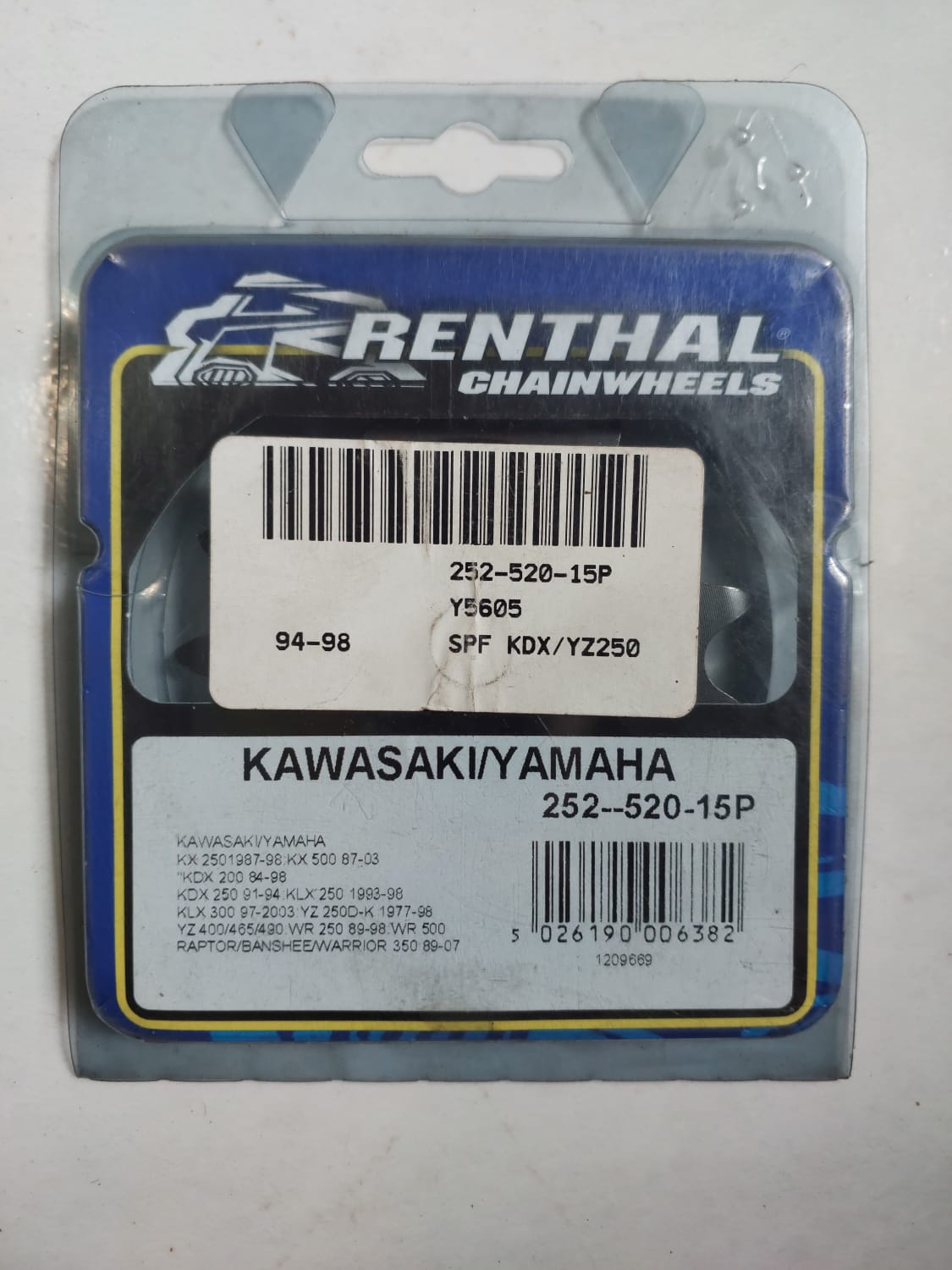 Kawasaki KX250/500 KDX200/250 KLX250/300 Yamaha YZ250D-K WR250/500 YZ400 Renthal Front Sprocket